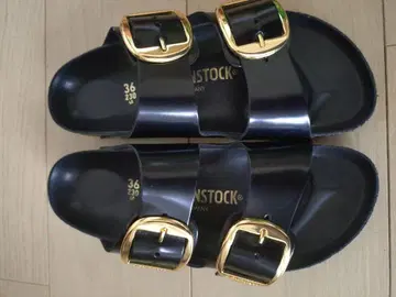 BIRKENSTOCK 애리조나 에나멜 골드 버클 36 23