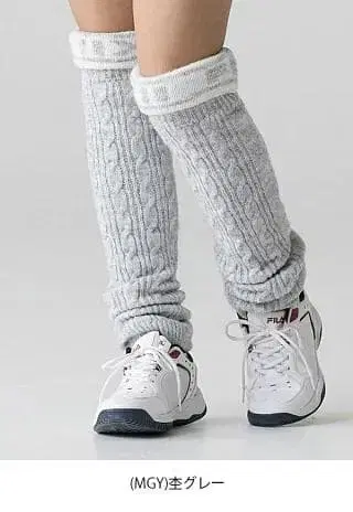 방한 대책 샘플 필라 골프 니트 레그 워머 GY