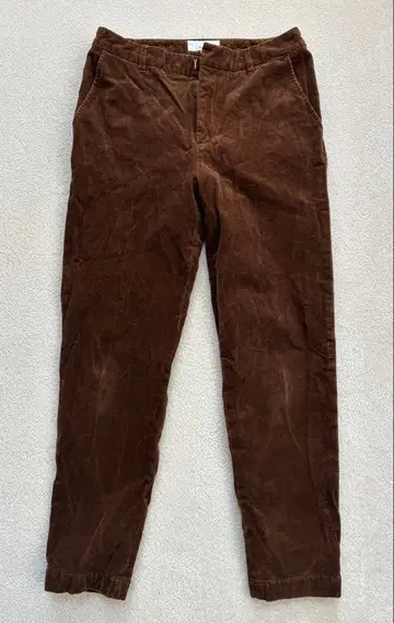 그린 라벨 릴랙싱 브라운 코듀로이 캐주얼 팬츠