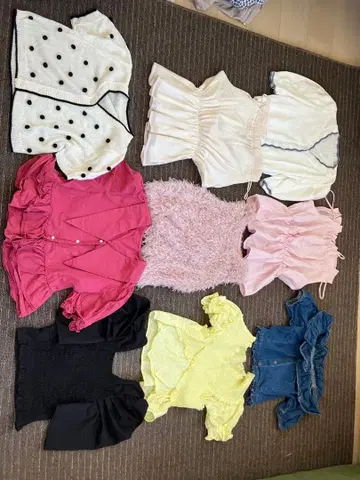 반팔 상의 세트 9벌 묶음 판매 새상품