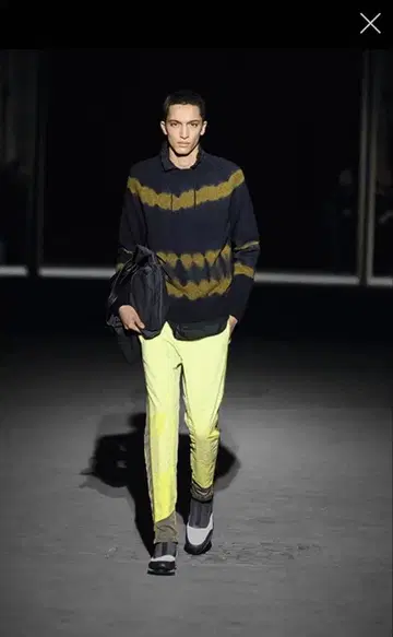 DRIES VAN NOTEN 타이다이 패턴 울 스웨터