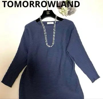 [ 새상품급 ] 투모로우랜드 니트 블루 계열 백리본 프리 사이즈