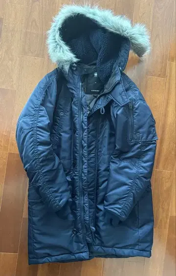 지스타 로우 밀리터리 자켓 M 네이비 새상품급