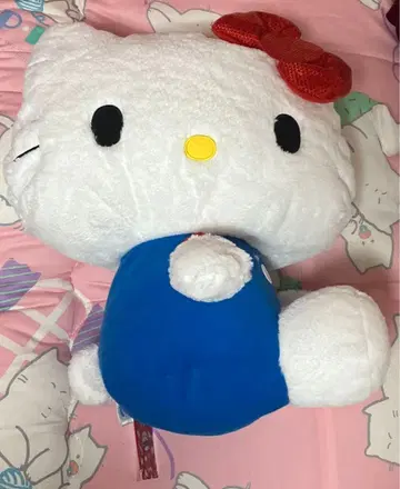 헬로키티 봉제 인형 리본 스팽글