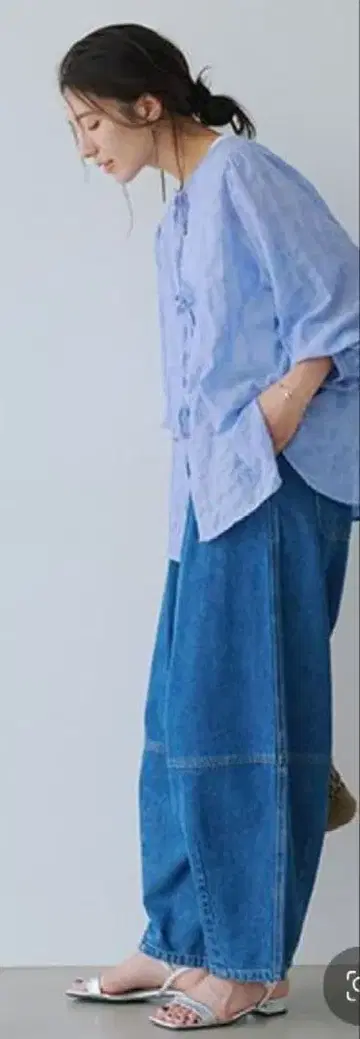 스튜디오 클립 배럴 데님 팬츠 M 사이즈