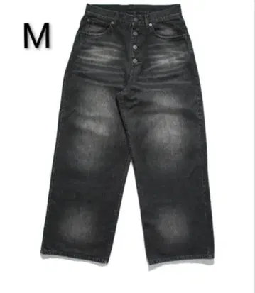 [ NOREMID ] 리지드 데님 블랙 페이드 M 완판템