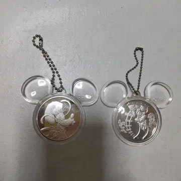 미키 모양 키링 2개 세트
