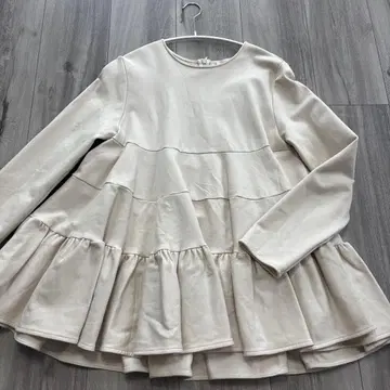 yori 아이보리 프릴 튜닉 36