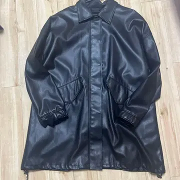 JEANASIS 블랙 가죽 자켓 y2k 그런지