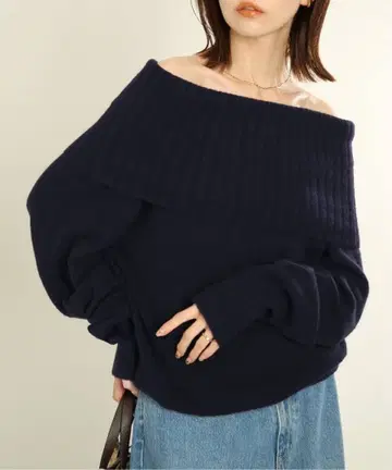 SLOBE IENA 오프숄더 니트