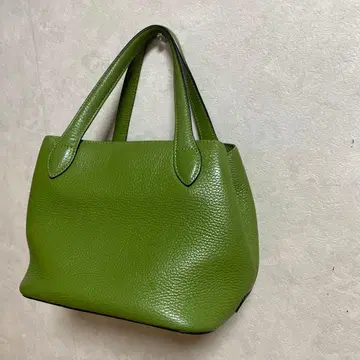 WAKO 그린 가죽 핸드백