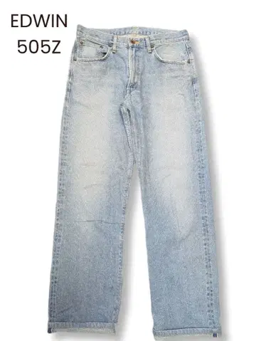 EDWIN 에드윈 505Z 와이드 스트레이트 데님 팬츠 적색 귀
