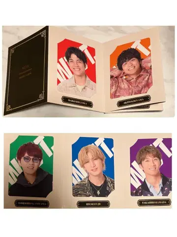 WEST 간사이 칠색 남자 대축제 앨범풍 카드 세트