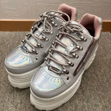 YOSUKE 통굽 스니커즈 실버