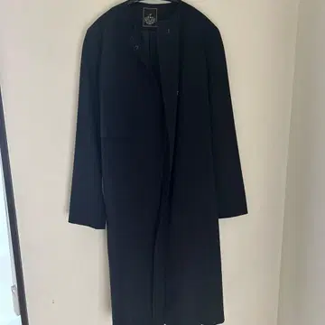 IENA 스프링 코트 노카라 네이비