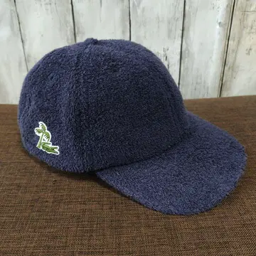 LACOSTE 파일 원단 캡 네이비
