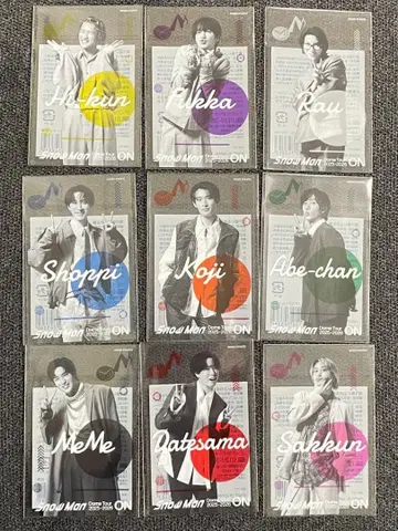 Snow Man 스티커 9장 세트