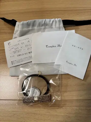 [ 미사용 ] Complex Biz 컴플렉스 비즈 스와로브스키 리본