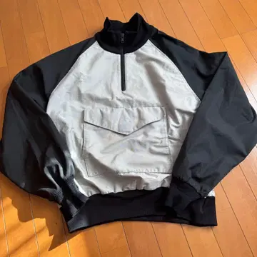 EMS 90s 아노락 하프 지퍼 자켓 XL 풀오버 나일론 절개