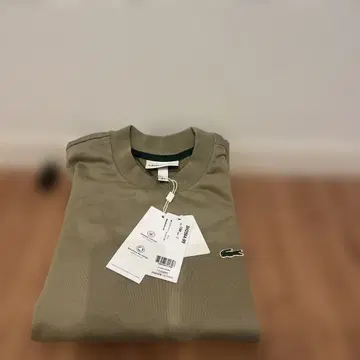 LACOSTE 클래식 핏 피케 셔츠 카키 US S