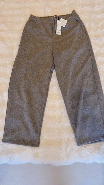 새상품 UNIQLO C 맨투맨 와이드 팬츠 M 그레이