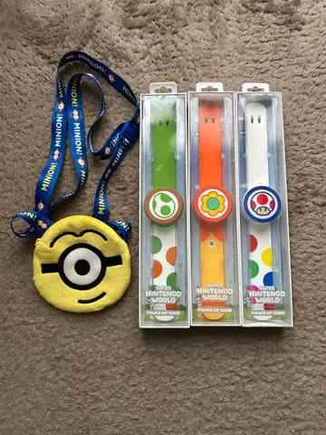 파워업 밴드 3개 + 미니언 미니 파우치