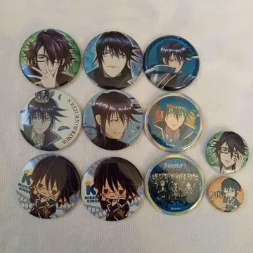 애니메이션 k 무나카타 레이지 후시미 사루히코 캔뱃지 세트