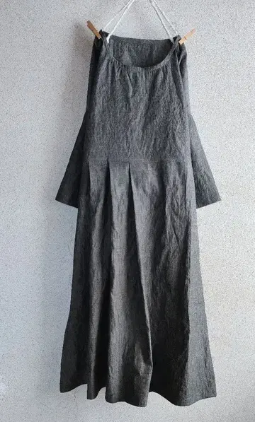 Black*바지 돌먼 슬리브 오카야마 데님 앞 턱 기장 120cm