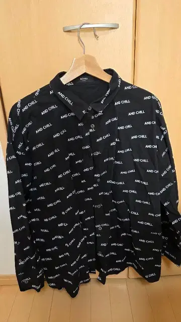 andchill 블랙 긴팔 셔츠