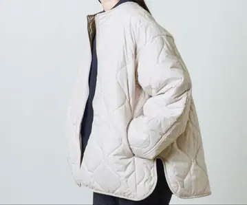 [ WEB 완판템 ] MARW 그레이 퀼팅 미들 코트