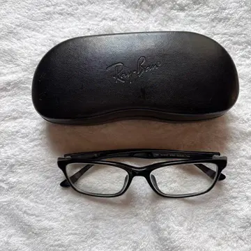 Ray-Ban 블랙 프레임 안경 케이스 포함 도수 있음