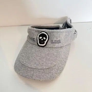 MARK&LONA 스컬 자수 바이저 그레이 골프
