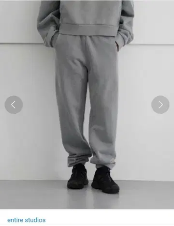 EntireStudios 헤비 스웨트 팬츠 그레이 XS