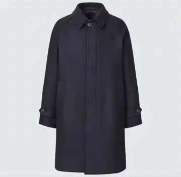 유니클로 싱글 브레스 코트 S 네이비