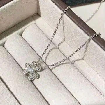 인기 고급 미니 플라워 실버 목걸이 엘레강트 프리볼