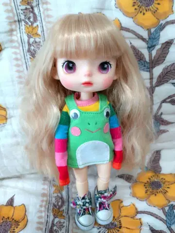 몬스토 인형 사이즈 가발 롱 웨이브/블론드