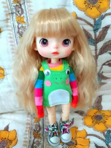 몬스토 인형 사이즈 가발 롱 웨이브/블론드