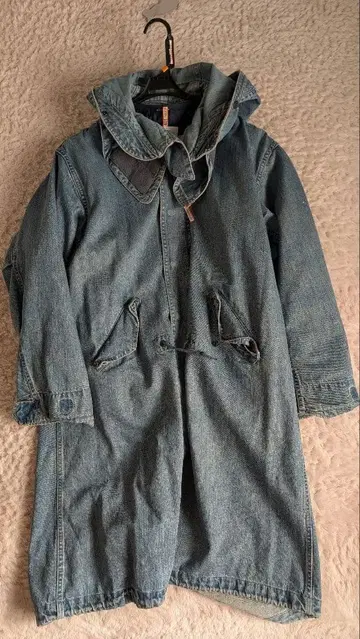 monkeytime 데님 후드 자켓 롱 기장