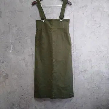 새상품급 어반 리서치 점프 스커트 카키 I라인 박스 38 면