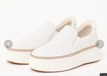 츠모리치사토 통굽 퀼팅 슬립온 스니커즈