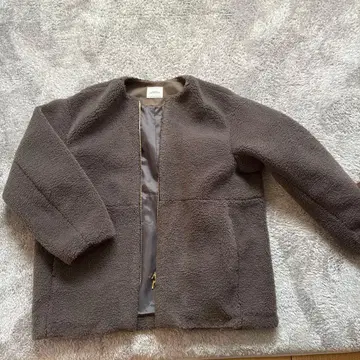 그린 라벨 보아 자켓 그레이