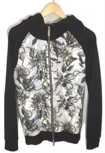 요시오 쿠보 꽃무늬 메쉬 후드티 사이즈 1