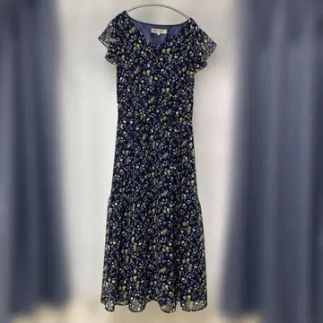 Apuweiser-riche 네이비 플라워 원피스 사이즈 1