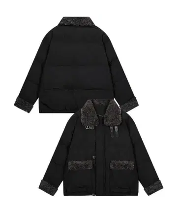 다운 자켓 HOOK for girls 보아 절개 2WAY 옷깃 충전솜