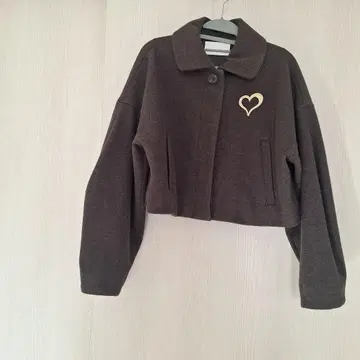 Chico 다크 그레이 크롭 자켓 코트