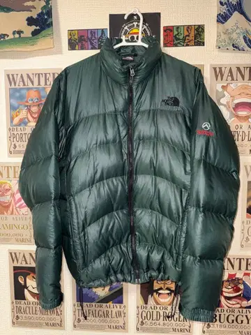 다운 자켓 다크 그린