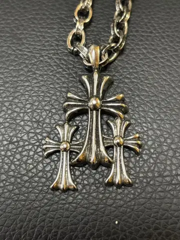 실버 925 크로스 모티브 목걸이