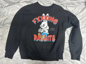 FR2 FXXKING RABBITS 블랙 맨투맨