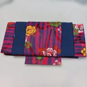 카루타 매듭의 완성형 오비 메이센 니시진 비단 장미 핸드메이드