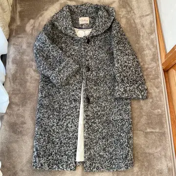 [ Darling ] 그레이 믹스 니트 롱 코트 S 사이즈